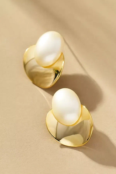 By Anthropologie Pearl Drop Earrings
