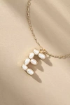 By Anthropologie Pearl Monogram Chain Necklace In Alphabet