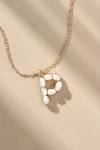 By Anthropologie Pearl Monogram Chain Necklace In Alphabet