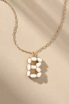 By Anthropologie Pearl Monogram Chain Necklace In Alphabet