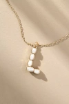 By Anthropologie Pearl Monogram Chain Necklace In Alphabet