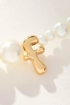 By Anthropologie Pearl Monogram Necklace