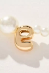 By Anthropologie Pearl Monogram Necklace