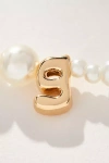 By Anthropologie Pearl Monogram Necklace
