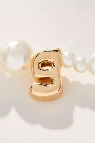 By Anthropologie Pearl Monogram Necklace