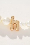 By Anthropologie Pearl Monogram Necklace
