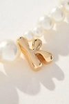 By Anthropologie Pearl Monogram Necklace