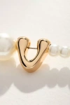 By Anthropologie Pearl Monogram Necklace