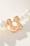 By Anthropologie Pearl Monogram Necklace