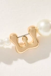By Anthropologie Pearl Monogram Necklace