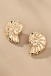 By Anthropologie Pearl Shell Post Earrings In Gold