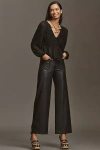 By Anthropologie Peplum Blouse In Black