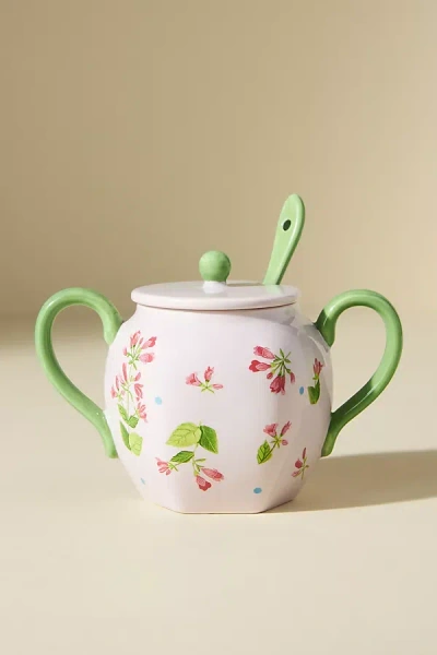 By Anthropologie Pia Sugar Pot In Pink