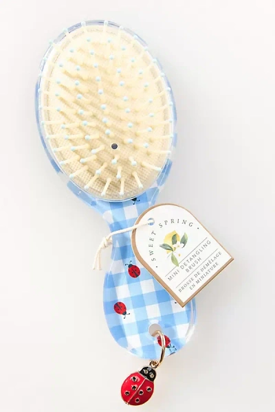 By Anthropologie Picnic Collection Ladybug Printed Mini Brush With Charm In Multi