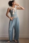 By Anthropologie Piped Pajama Pants In Blue