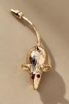 By Anthropologie Playful Pet Brooch In Gold