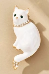 By Anthropologie Playful Pet Brooch In White