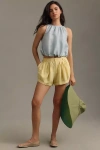 BY ANTHROPOLOGIE LINEN PLEATED SHORTS