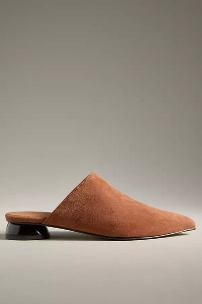 By Anthropologie Pointed-toe Mules In Brown