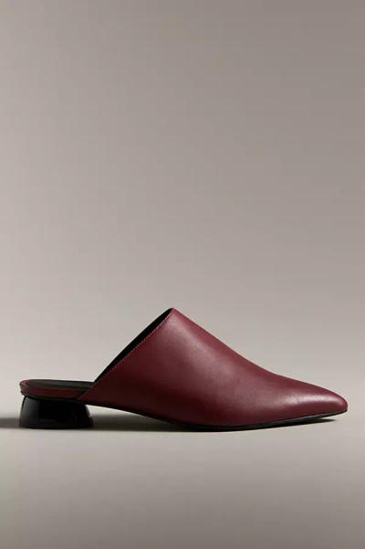 By Anthropologie Pointed-toe Mules In Red