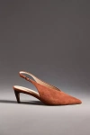 By Anthropologie Pointed-toe Slingback Pumps In Brown