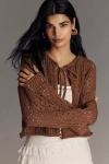 By Anthropologie Pointelle Cardigan Sweater