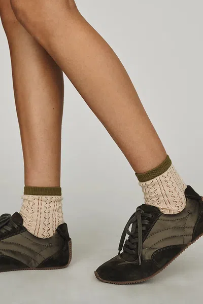 By Anthropologie Pointelle Contrast Socks In Multi