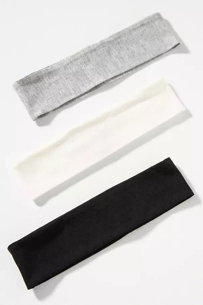 By Anthropologie Pointelle Jersey Stretch Headbands, Set Of 3