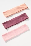 By Anthropologie Pointelle Jersey Stretch Headbands, Set Of 3