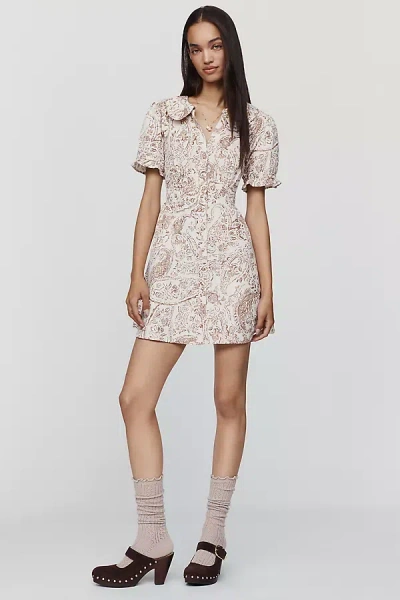 By Anthropologie Pointelle Knee-high Socks In Beige