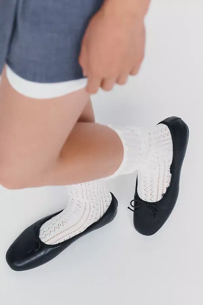 By Anthropologie Pointelle Knee-high Socks In White