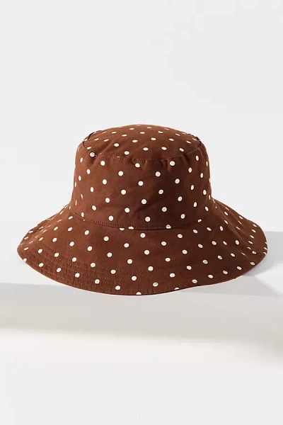 By Anthropologie Polka Dot Bucket Hat In Multi