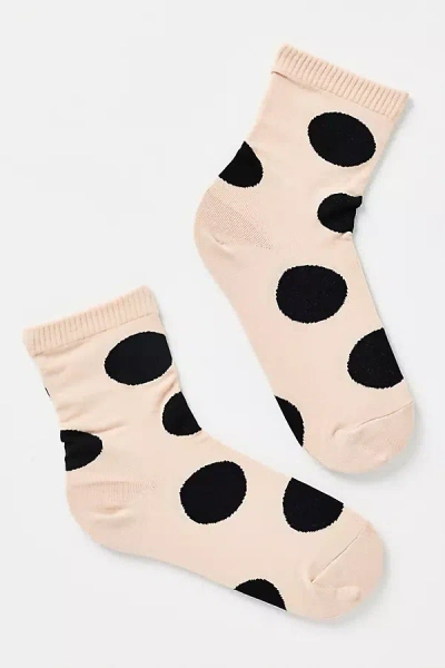 By Anthropologie Polka Dot Crew Socks In Multi