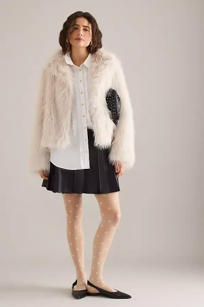 By Anthropologie Polka Dot Tights In White