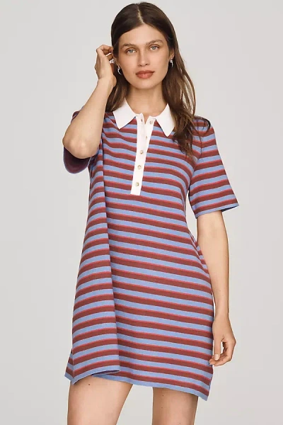 By Anthropologie Pollie Mini Swing Sweater Dress In Multi