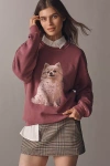 By Anthropologie Pomeranian Pullover Sweatshirt In Multi