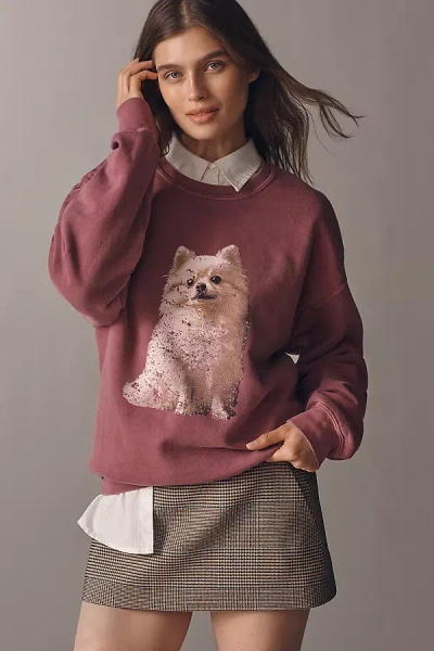 By Anthropologie Pomeranian Pullover Sweatshirt In Multi