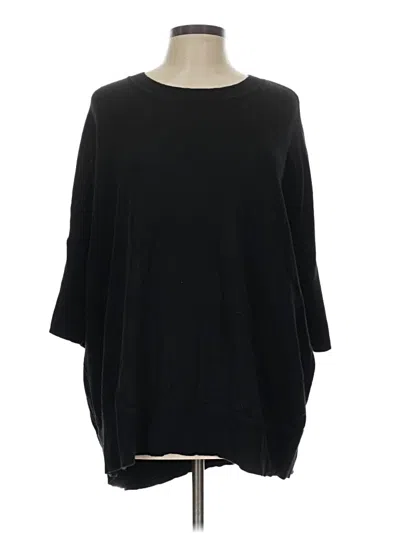 Pre-owned By Anthropologie Poncho In Black
