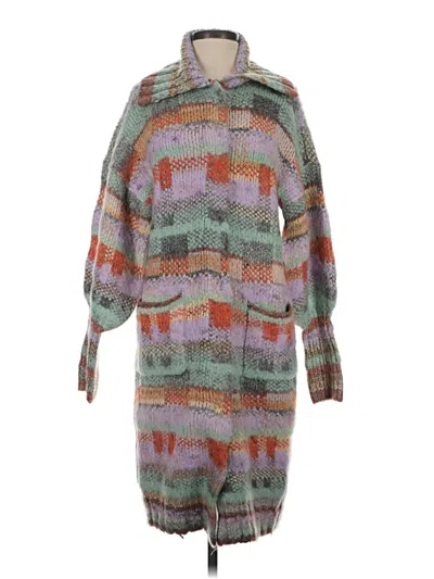 Pre-owned By Anthropologie Poncho In Green