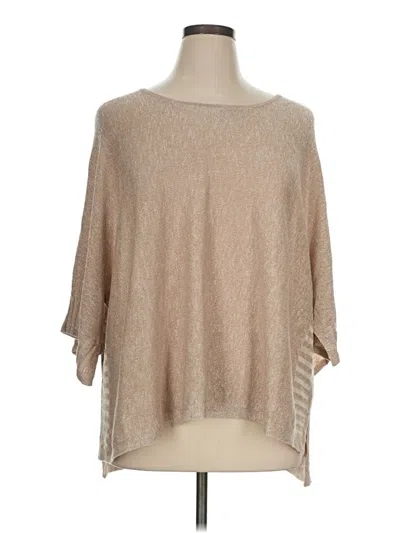 Pre-owned By Anthropologie Poncho In Tan
