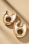 By Anthropologie Pop Tab Huggie Earrings In Gold