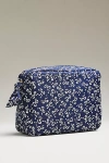By Anthropologie Printed Cosmetic Bag In Blue