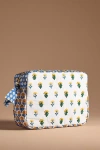 By Anthropologie Printed Cosmetic Bag In Blue