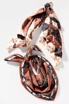 By Anthropologie Printed Hair Scarves, Set Of 2 In Brown
