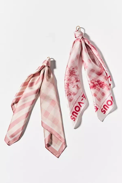 By Anthropologie Printed Hair Scarves, Set Of 2 In Multi