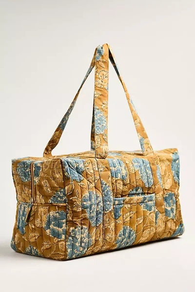 By Anthropologie Printed Weekender Bag In Green