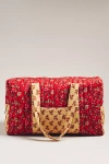 By Anthropologie Printed Weekender Bag In Red