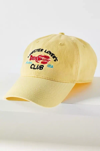 By Anthropologie Provincetown Baseball Cap In Yellow