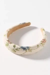 By Anthropologie Puffy Tapestry Headband In Multi