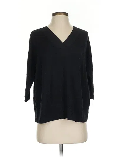 Pre-owned By Anthropologie Pullover Sweater In Black